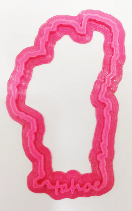 Lake Tahoe Outline Font Stomp Pad