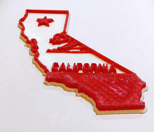 California Flag Bear Snowboard Stomp Pad