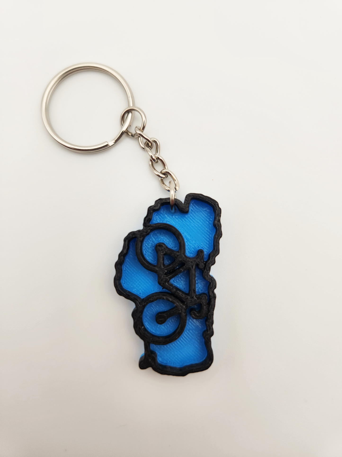 Lake Tahoe Bicycle Keychain