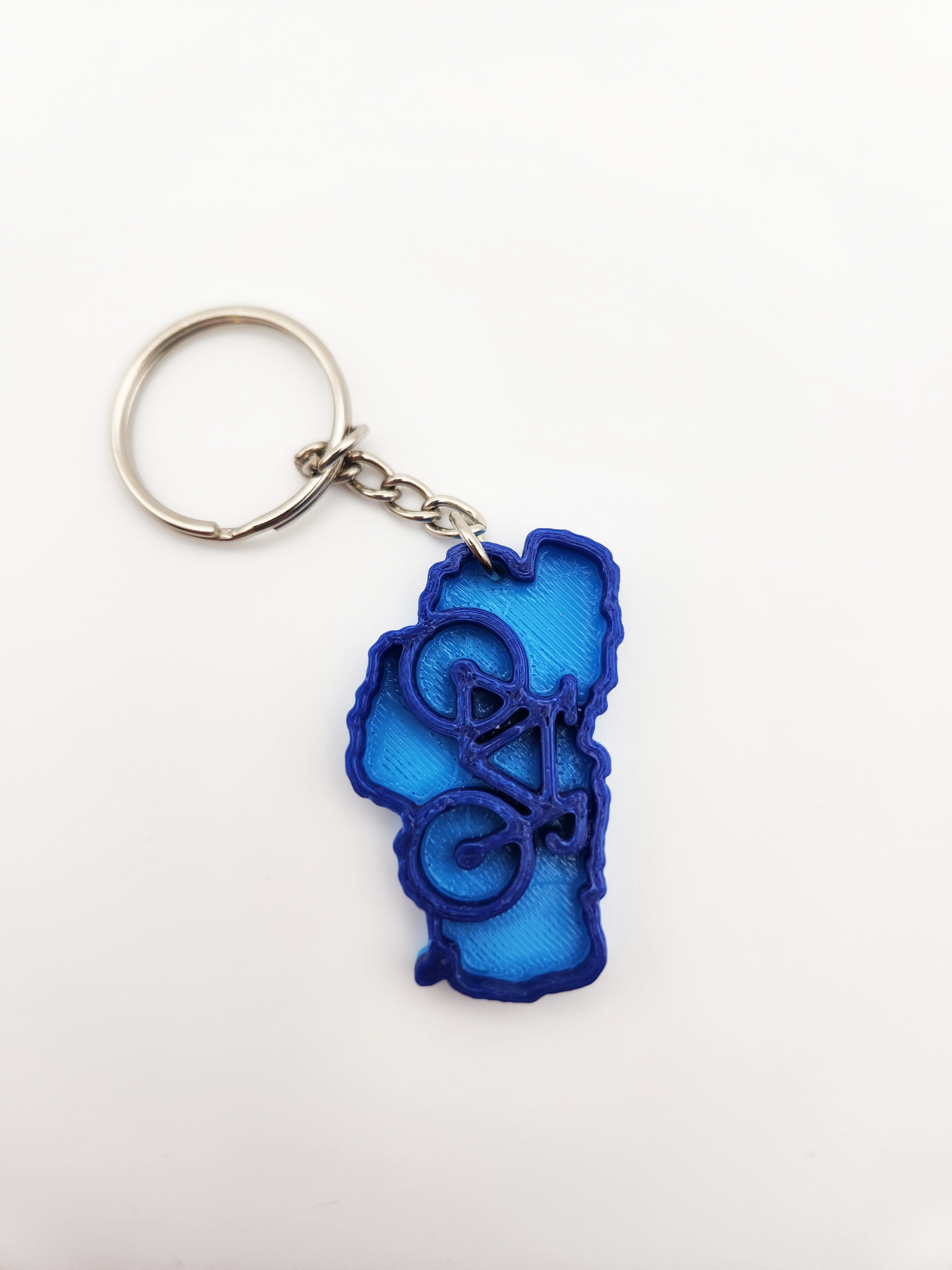 Lake Tahoe Bicycle Keychain