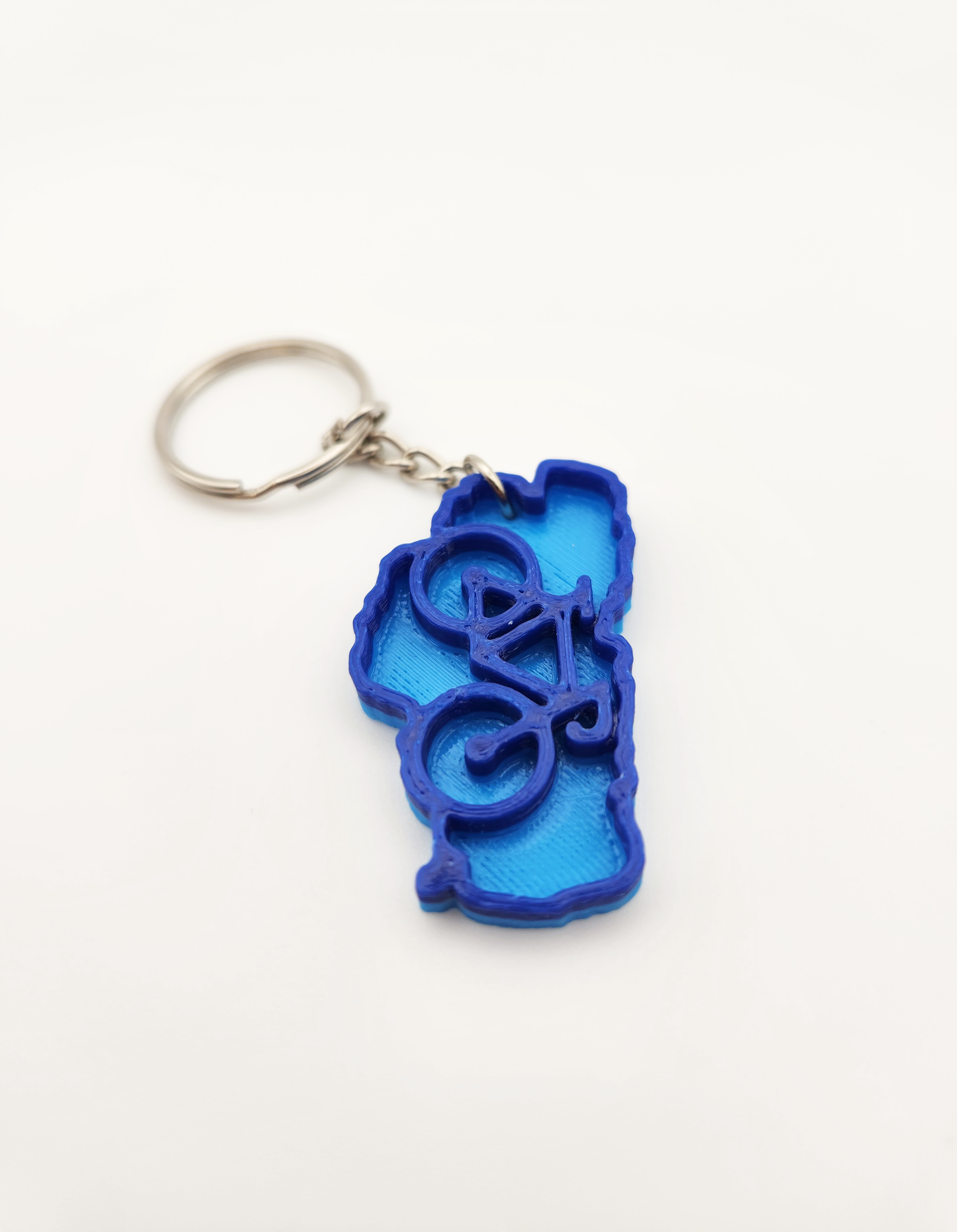 Lake Tahoe Bicycle Keychain