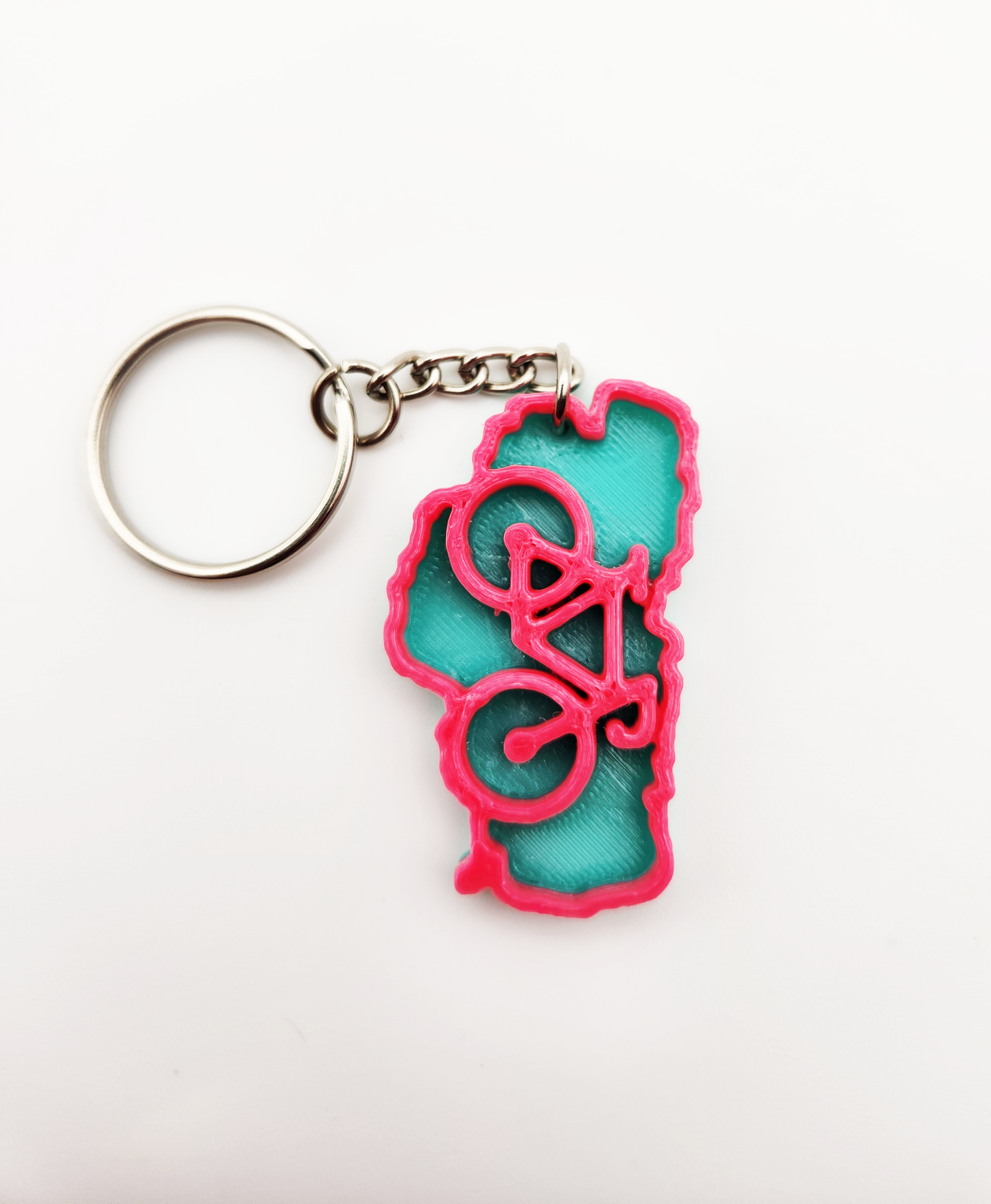 Lake Tahoe Bicycle Keychain