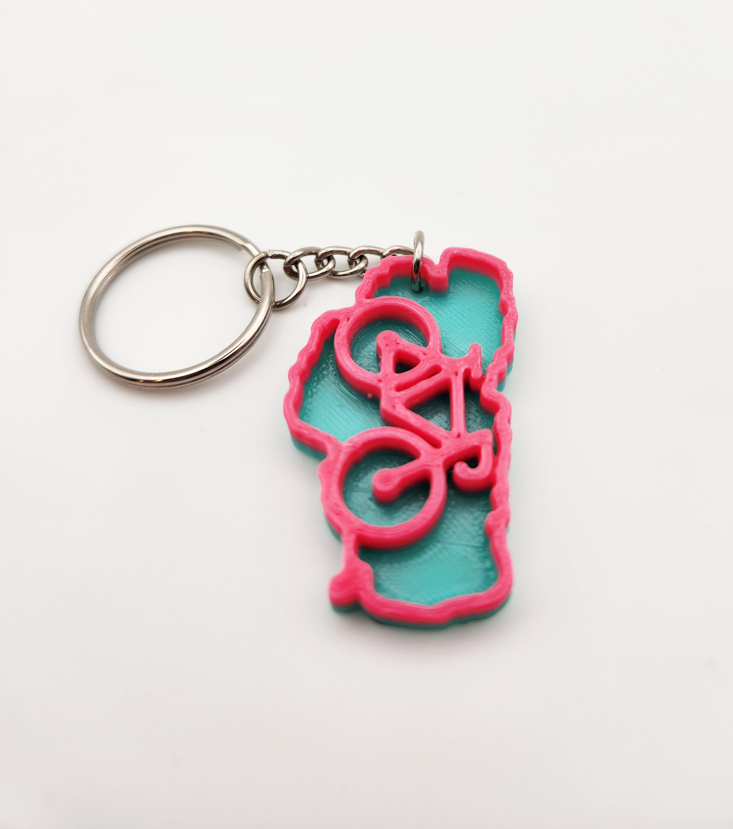 Lake Tahoe Bicycle Keychain