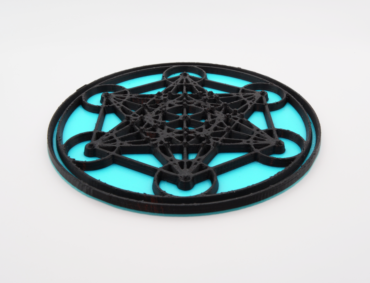 Metatron's Cube Stomp Pad or 3D sticker emblem for your car in two colors