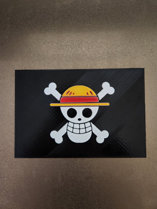 One Piece Straw Hat Jolly Roger House Flag Snowboard Stomp Pad