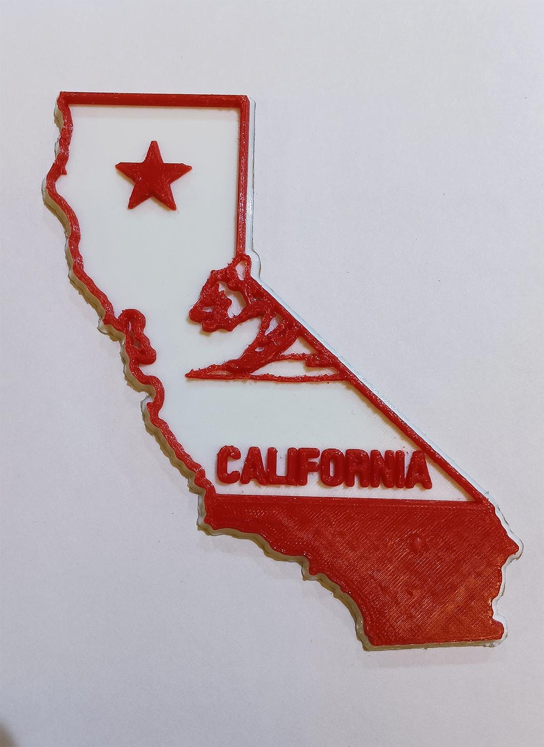 California Flag Bear Snowboard Stomp Pad