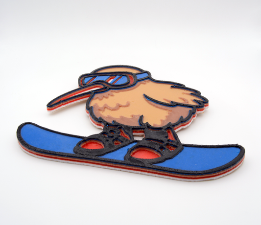 Kiwi Bird Snowboarding Stomp Pad - Custom Traction Pad
