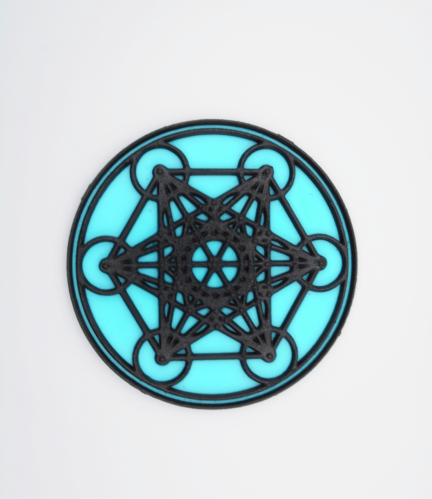 Metatron's Cube Stomp Pad or 3D sticker emblem for your car in two colors