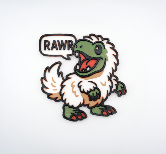 Rawr T-Rex Snowboard Stomp Pad - Custom Traction Pad