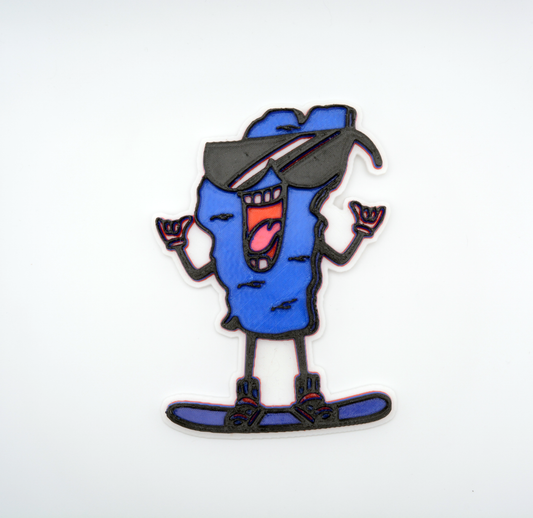 "Tahoe Tommy" - Tahoe Stomp Logo Snowboard Stomp Pad - Custom Traction Pad